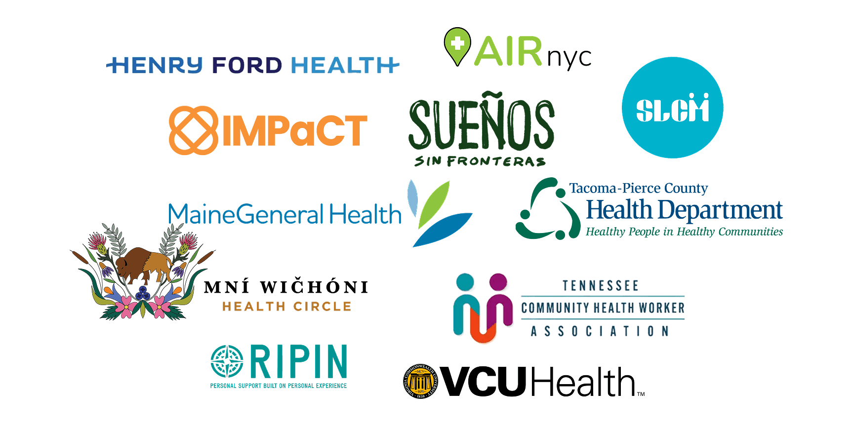 Logos of the 2025 Catalyst Award recipient organizations