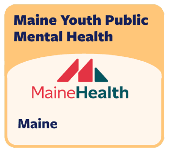 Maine Youth Public Mental Health Catalyst Award card, Maine