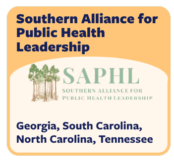 Southern Alliance for Public Health Leadership Catalyst Award card, Georgia, North Carolina, South Carolina, Tennessee